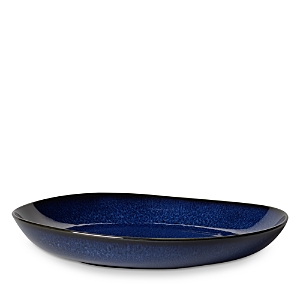 Shop Villeroy & Boch Lave Flat Dinner Bowl In Blue