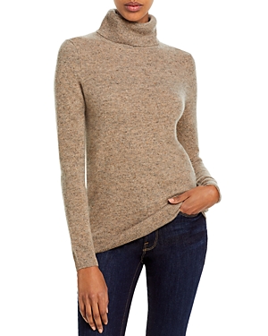 C By Bloomingdale's Cashmere Turtleneck Sweater - 100% Exclusive In Brown Donegal