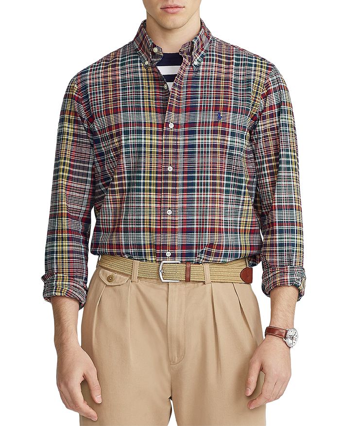 Polo Ralph Lauren Button Down Plaid Classic Fit Shirt In Multi 