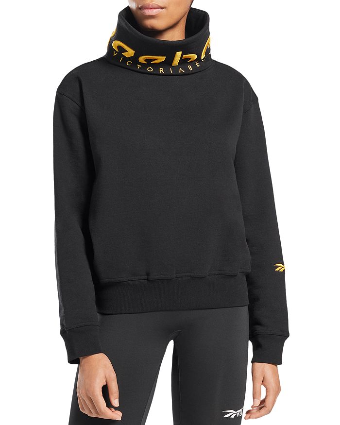 Reebok X Victoria Beckham Cowl Sweatshirt In Black