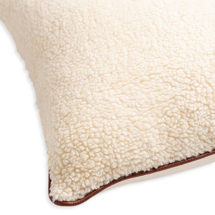 Shop Surya Shepherd Sherpa Decorative Pillow, 18 X 18 In Cream