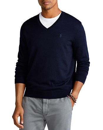 Polo Ralph Lauren Washable Merino Wool V-Neck Sweater | Bloomingdale's