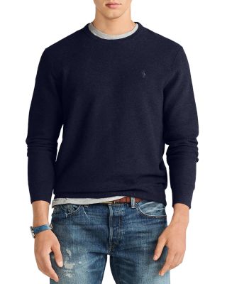 polo cotton crewneck sweater