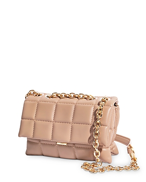 House Of Want H.o.w. We Slay Small Convertible Shoulder Bag In Taupe Quilted