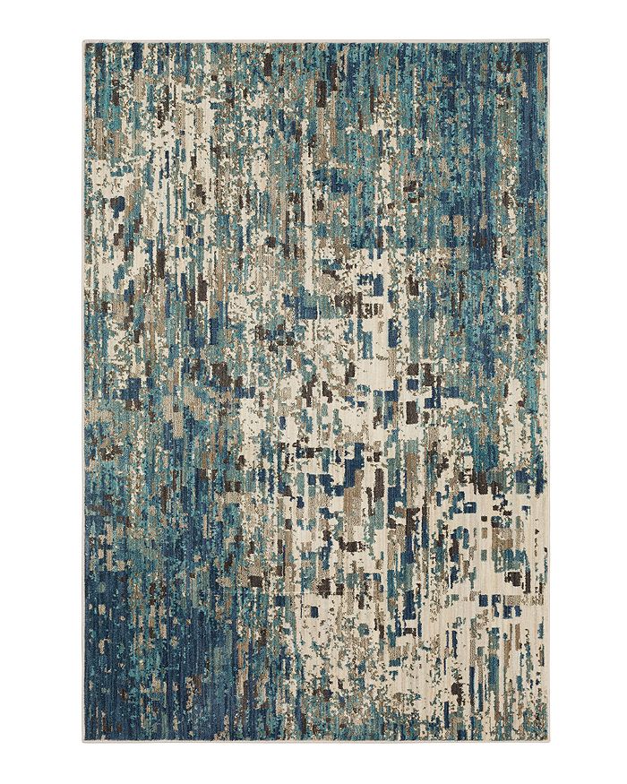 Karastan Expressions Precipice By Scott Living Area Rug, 8' X 11' In Lagoon