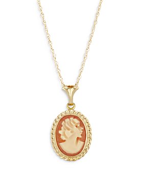 Bloomingdale's - Cameo Pendant Necklace in 14K Yellow Gold, 18" - 100% Exclusive