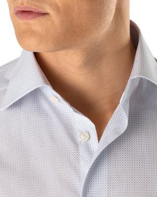 Slim Fit Micro Print Shirt