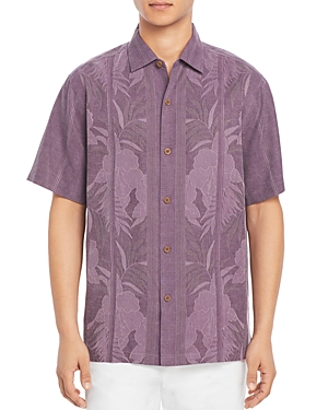 Tommy Bahama Tahitian Silk Regular Fit Short-sleeve Shirt In Spring Purple