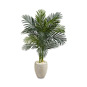 Nearly Natural Artificial Golden Cane Palm Tree In Green
