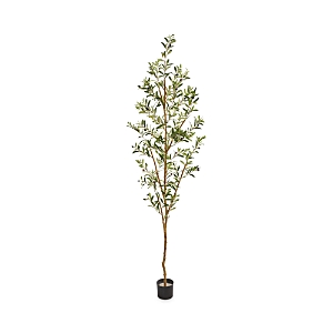 Shop Nearly Natural 82 Artificial Olive Tree In Green