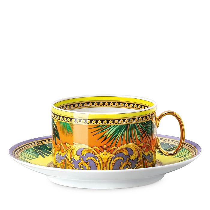Rosenthal Versace Jungle Animalier Tea Cup & Saucer In Misc.