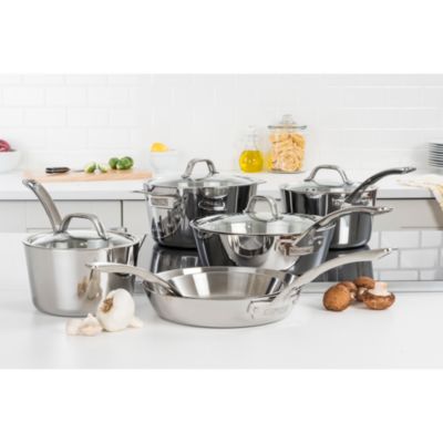 Contemporary 3-Ply 10-Piece Cookware