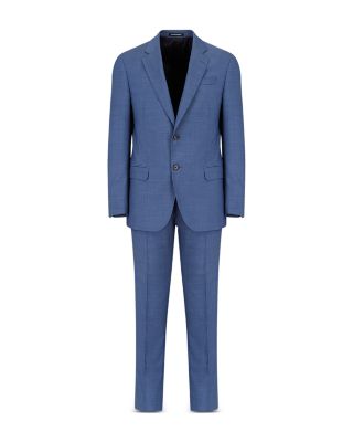 blue armani suit