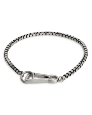 Allsaints Sterling Silver Box Chain Bracelet