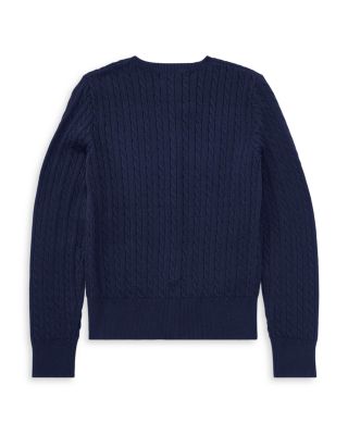 Girls' Cable-Knit Cardigan - Big Kid