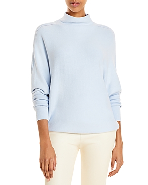 French Connection Babysoft Funnel Neck Sweater In Crystal Clear