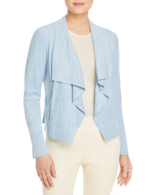 Bagatelle Women's Drape Open-front Jacket In Cloud Blue