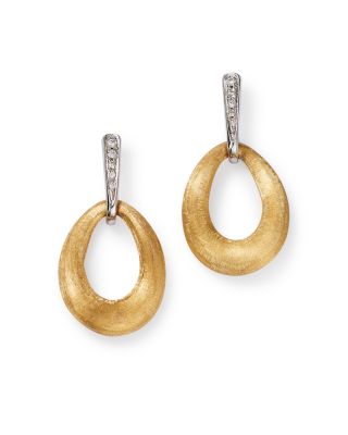 18K Yellow Gold Lucia Diamond Hoop Earrings