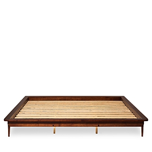 Sparrow & Wren Ryan King Wood Platform Bed Frame In Walnut