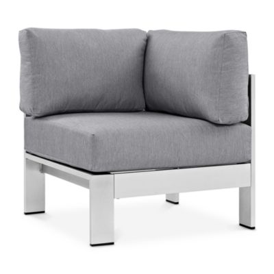 Shore Outdoor Patio Aluminum Corner Sofa