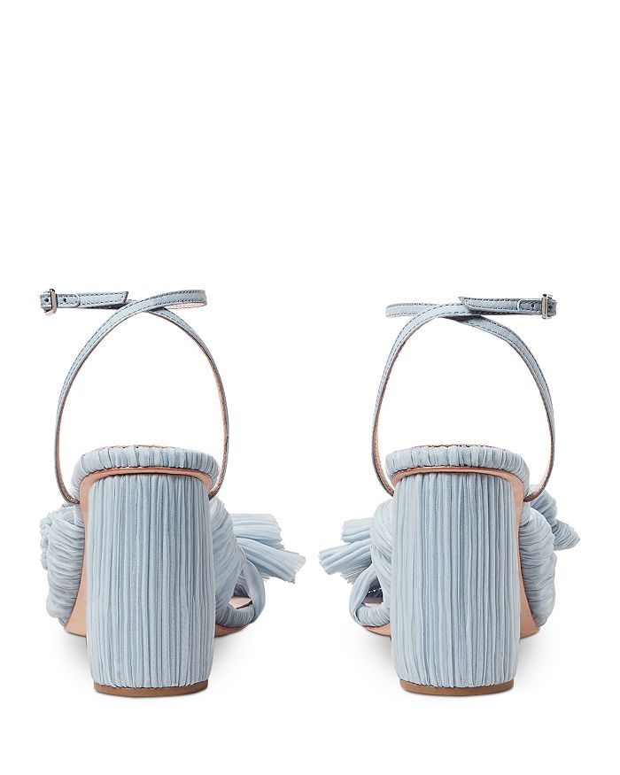Loeffler Randall Women's Camellia Bow High Heel Sandals In Blue/blue
