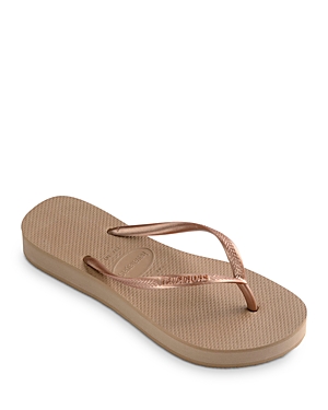 HAVAIANAS HAVAIANAS WOMEN'S SLIM FLATFORM THONG SANDALS,4144537