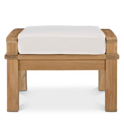 Marina Outdoor Patio Teak Ottoman