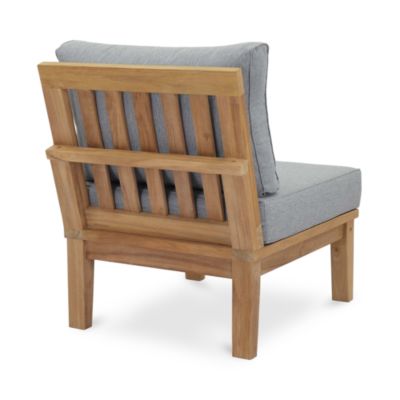 Marina Armless Outdoor Patio Teak Sofa