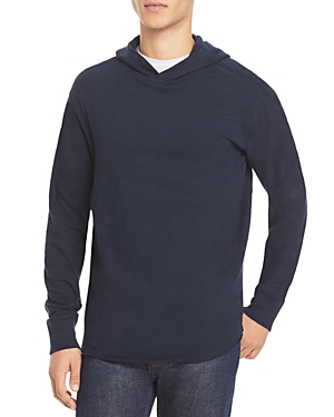 Rag & Bone Flame Drawstring Hoodie In Navy