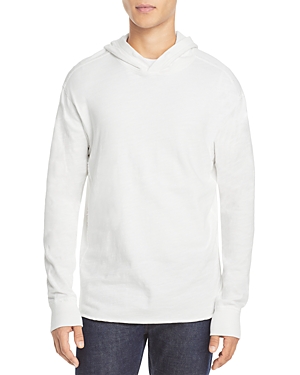 Rag & Bone White Cotton Carded Flame Hoodie In White