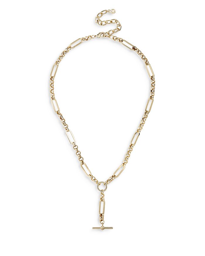 Large Open Link Lariat Necklace