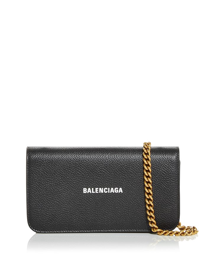 Balenciaga Cash Leather Phone Chain Wallet | Bloomingdale's