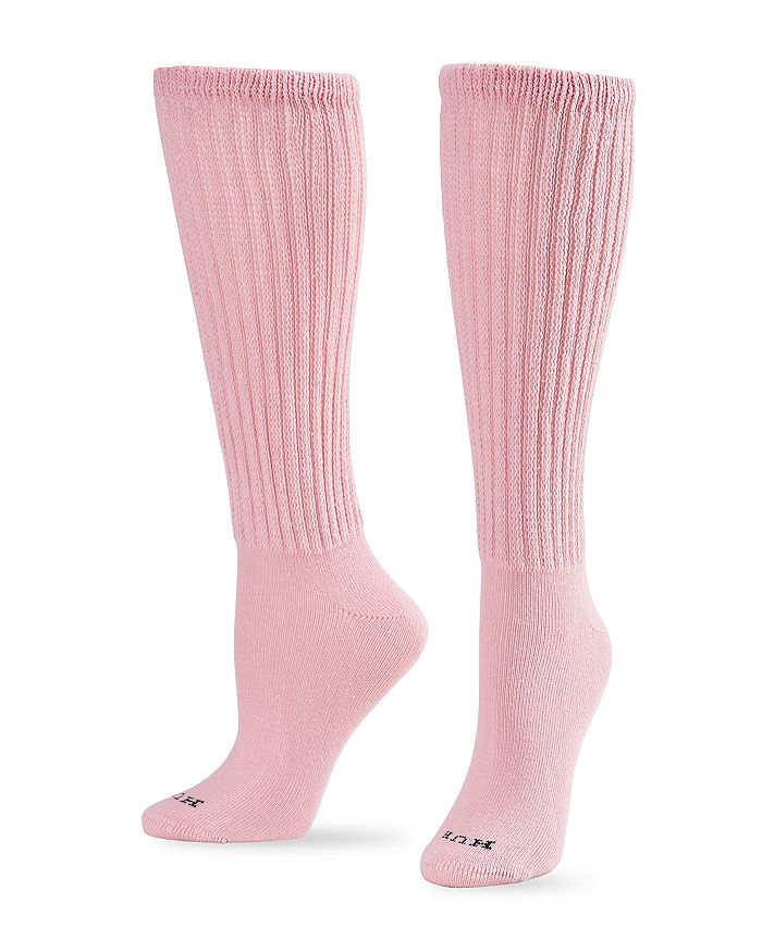 Hue Women's Slouch Crew Sock In Rose Pink