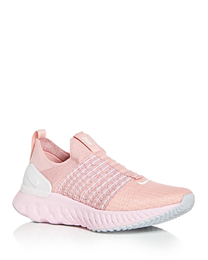 Nike Women's React Phantom Run Flyknit 2 Running Sneakers In Pink Glaze