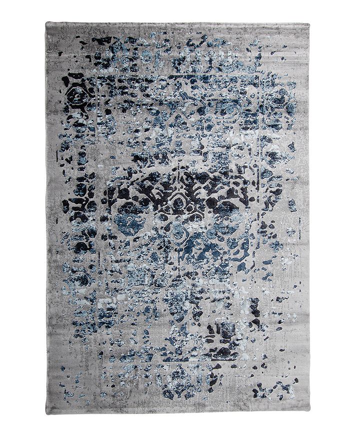 Luxacor Amelia Ame-03 Area Rug, 9' X 12' In Blue/ Gray
