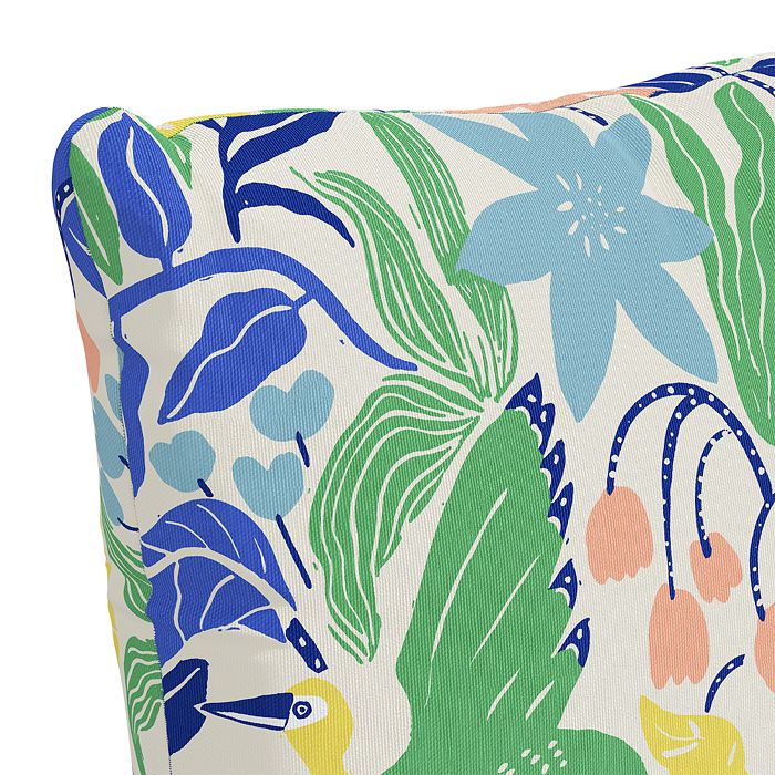 Shop Sparrow & Wren Outdoor Pillow In Seychelles Palm, 18 X 18 In Seychelles Palm Lime