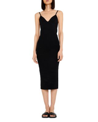 lush knit maxi dress black Noir Knit Maxi Dress | Jaded London main image 1