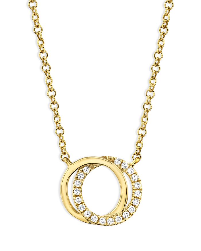 Moon & Meadow 14k Yellow Gold Diamond Love Knot Pendant Necklace, 18 - 100% Exclusive