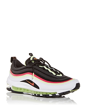 Nike Men's Air Max 97 Low Top Sneakers In White/fire