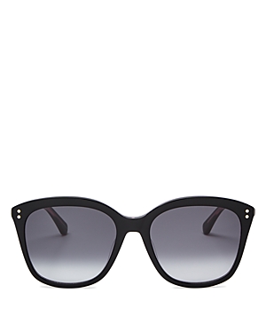 Kate Spade Pella 55mm Gradient Cat Eye Sunglasses In Black/grey Shaded Gradient