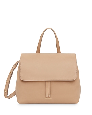 Mansur Gavriel Mini Lady Soft Leather Satchel In Nocciola