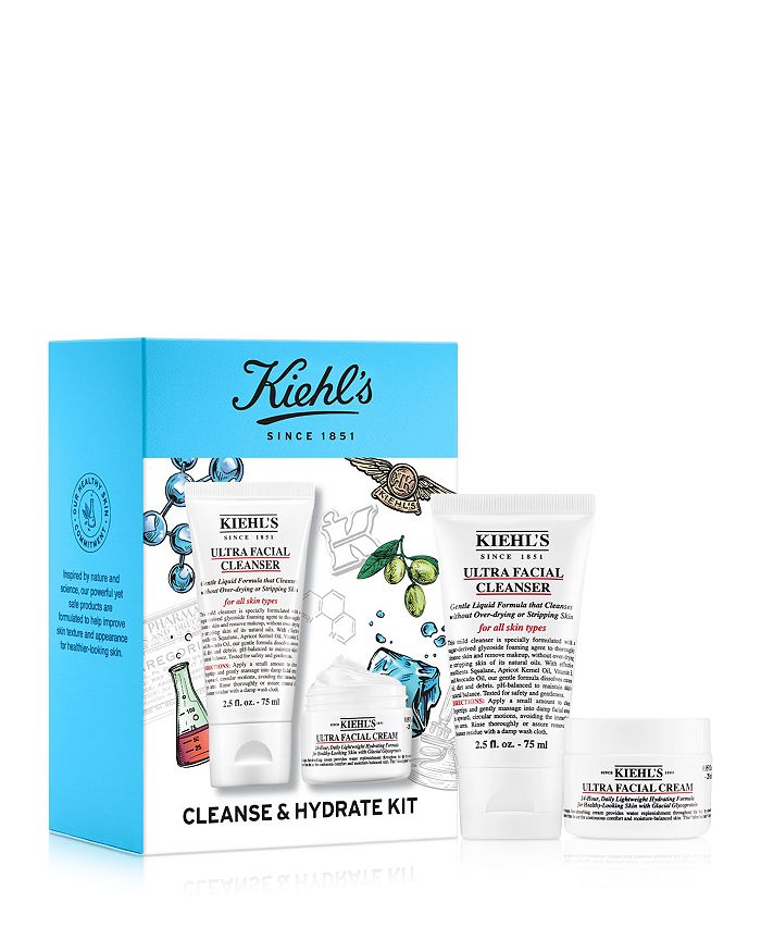 KIEHL'S SINCE 1851 1851 CLEANSE & HYDRATE KIT ($34 VALUE),S46513