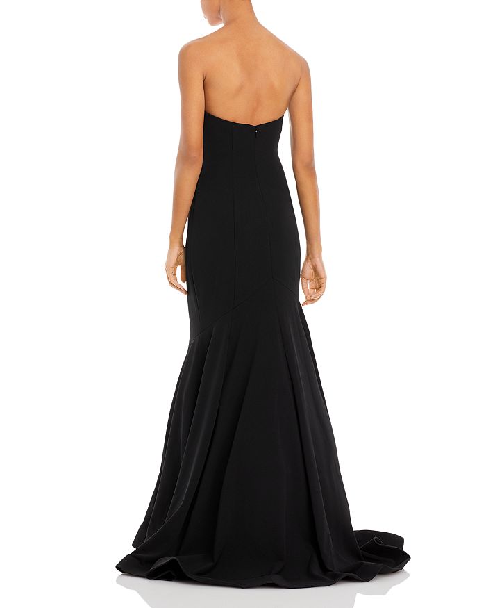 Shop Aqua Scuba Strapless Sweetheart Gown - 100% Exclusive In Black