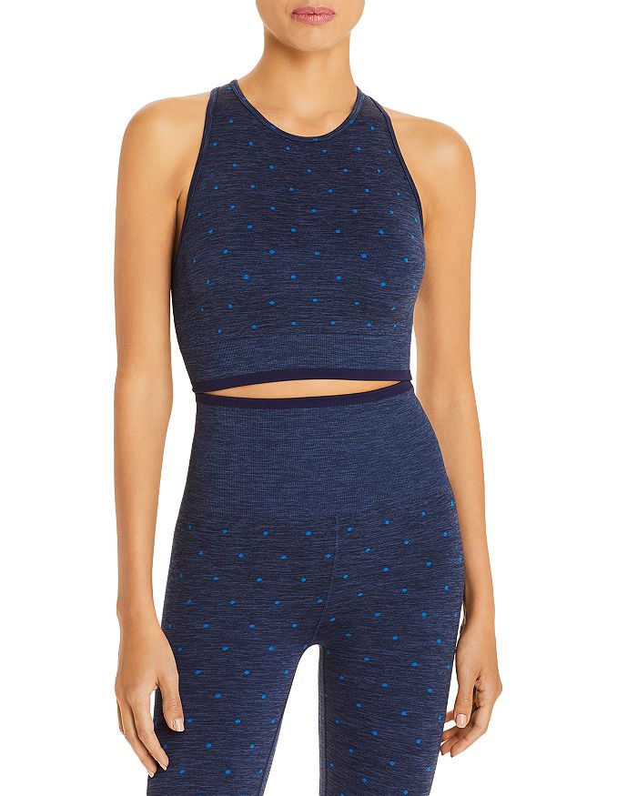 SPLITS59 ANNA DOTTED LONGLINE SPORTS BRA,B5008