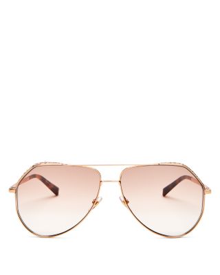 givenchy brow bar aviator sunglasses