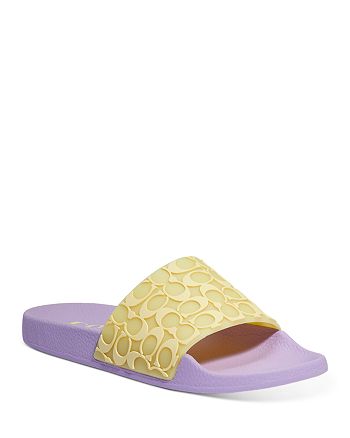 COACH Women's Udele Rubber Slide Sandals | Bloomingdale's