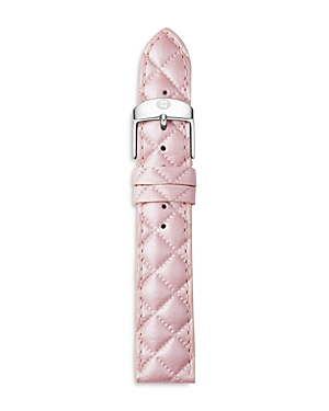 MICHELE QUILTED LEATHER WATCH STRAP, 16-18MM,MS16AA370