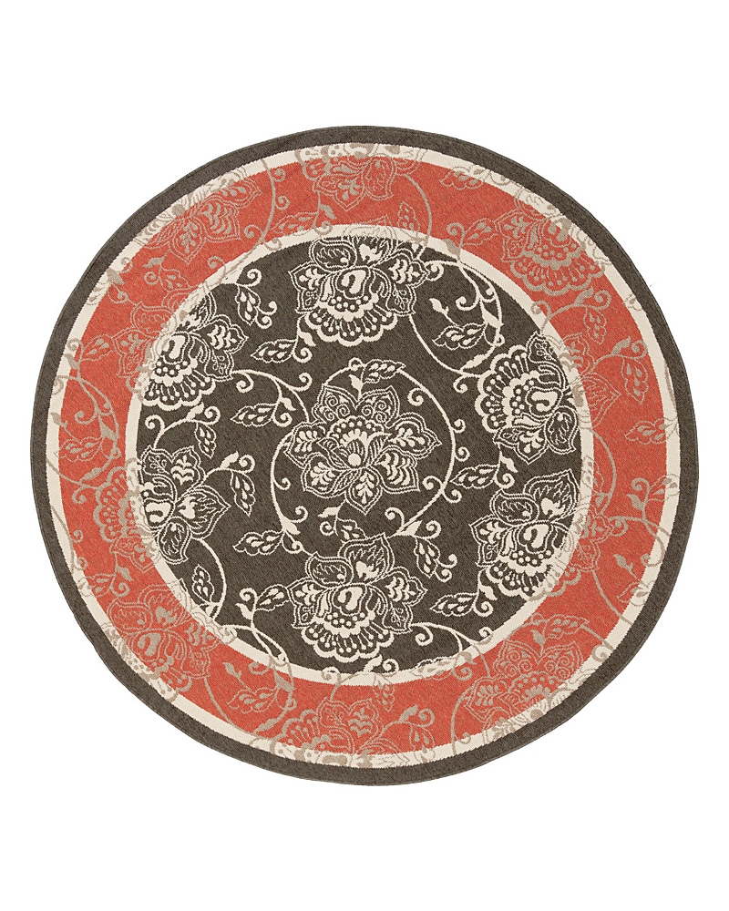 SURYA ALFRESCO ALF B ROUND AREA RUG, 5'3 X 5'3