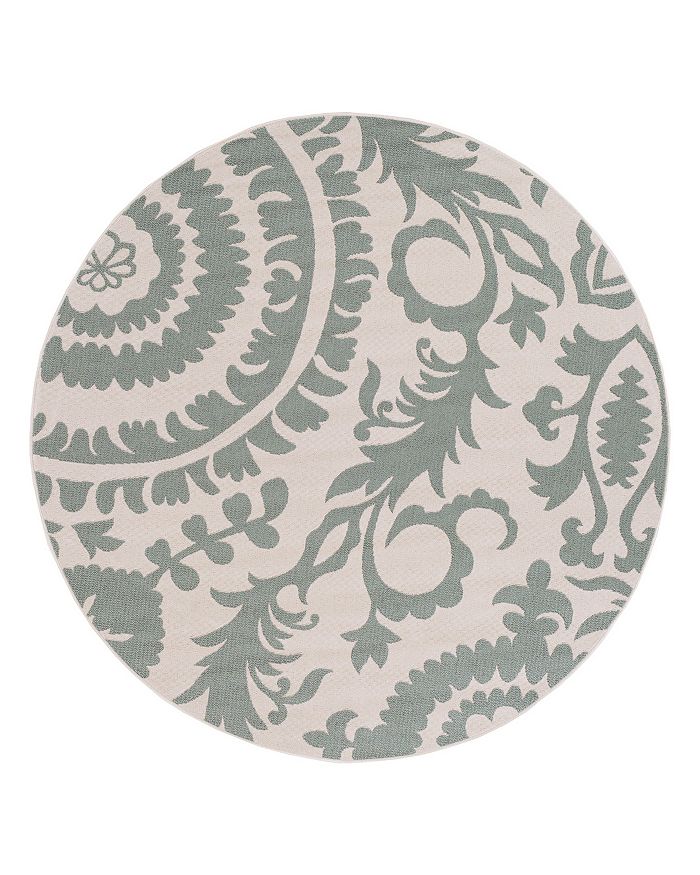 Surya Alfresco Alf D Round Area Rug, 5'3 X 5'3 In Sage
