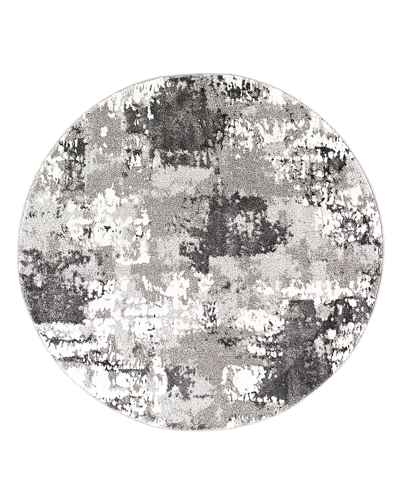 Shop Surya Venice Vne-2306 Round Area Rug, 5'3 X 5'3 In Charcoal